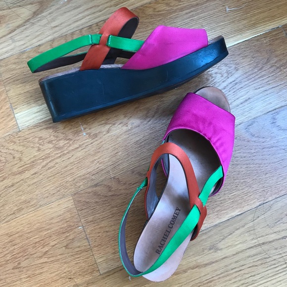 Rachel Comey VINTAGE sz 7 Platform Sandals - Picture 2 of 4
